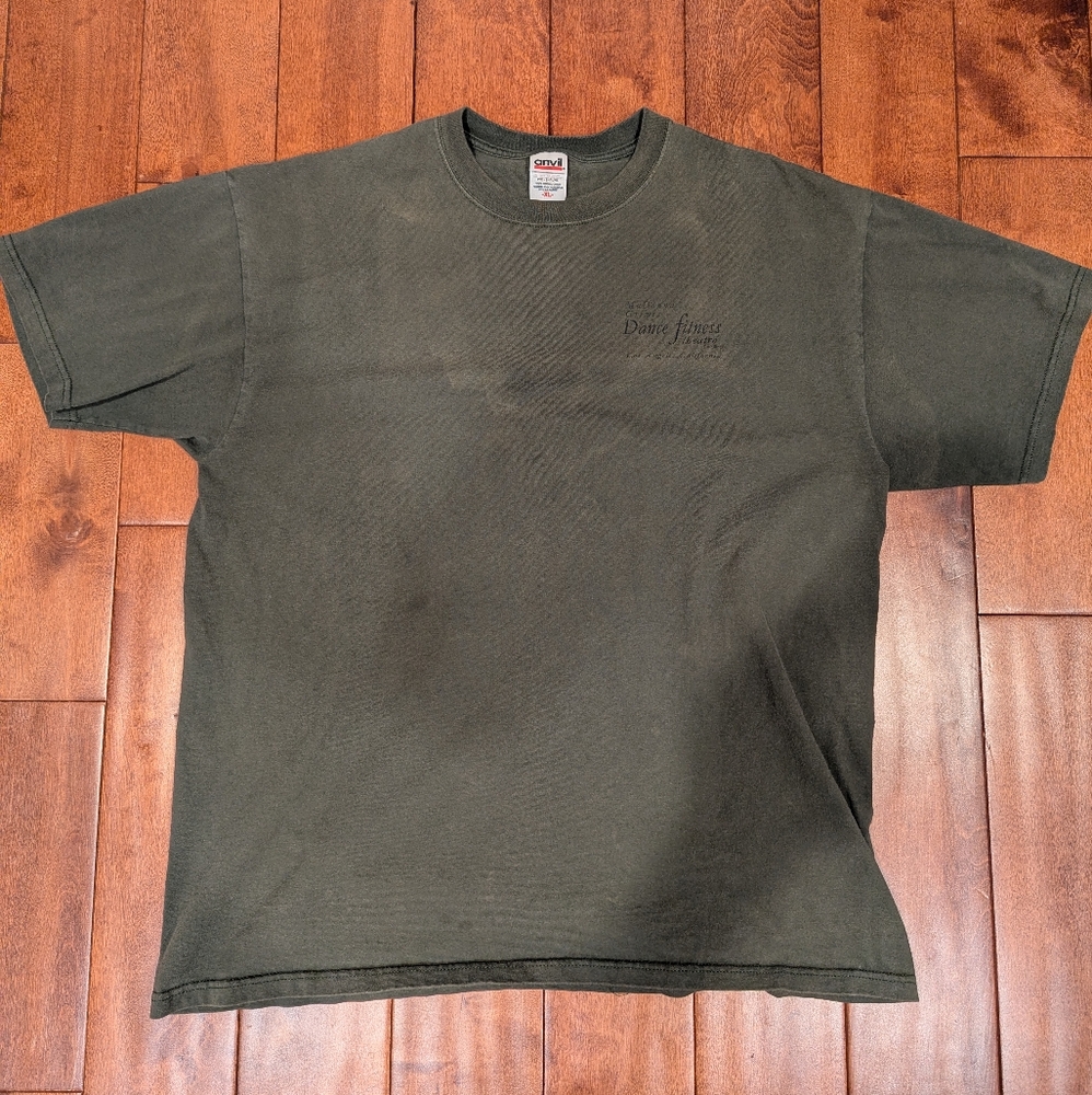 Vintage MaDonna Grimes Dance & Fitness T-Shirt – Forest Green – XL